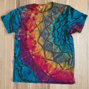 NWOT Beautiful Handcrafted Tie Dye T-Shirt, Women's Large